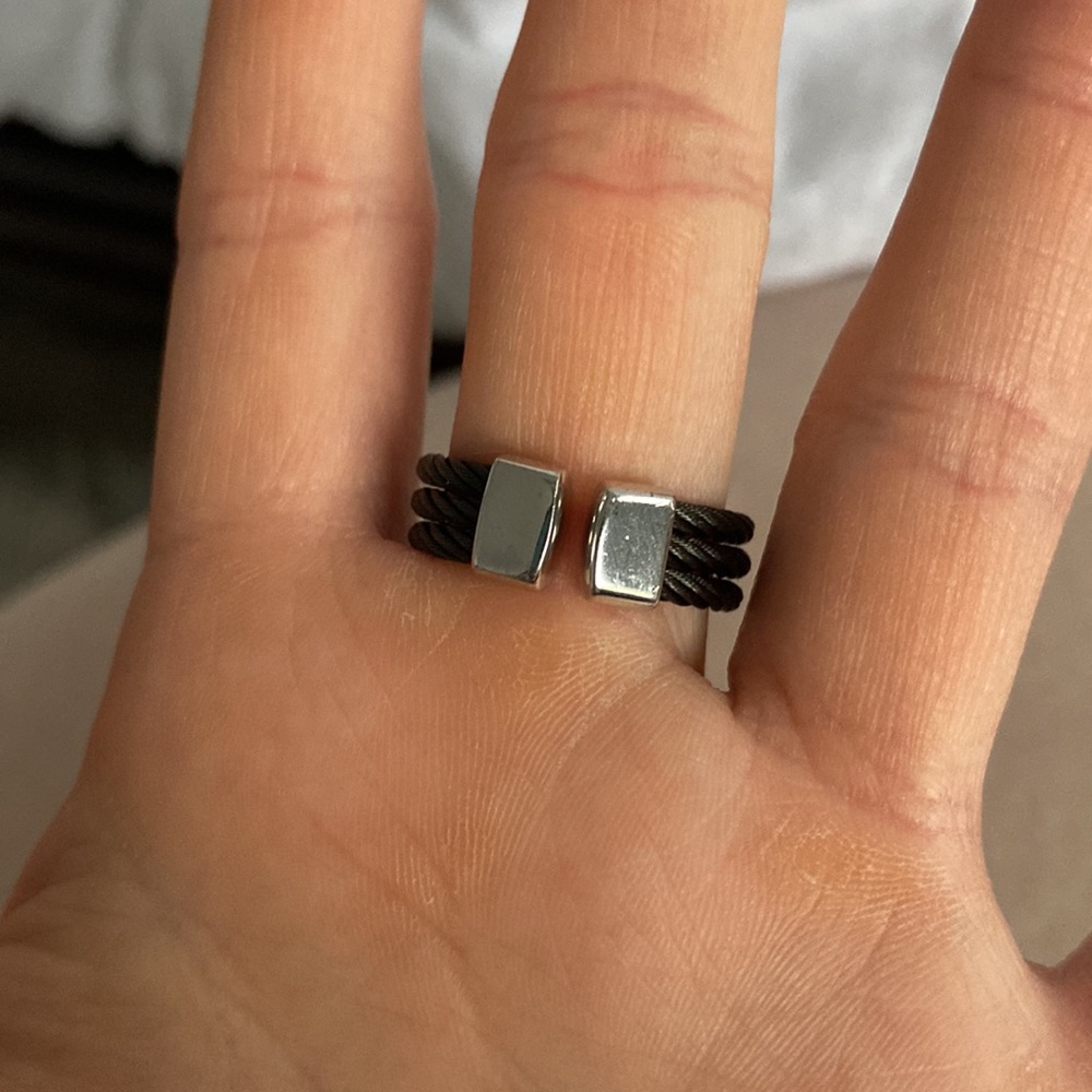 Black Cable Ring - image 4